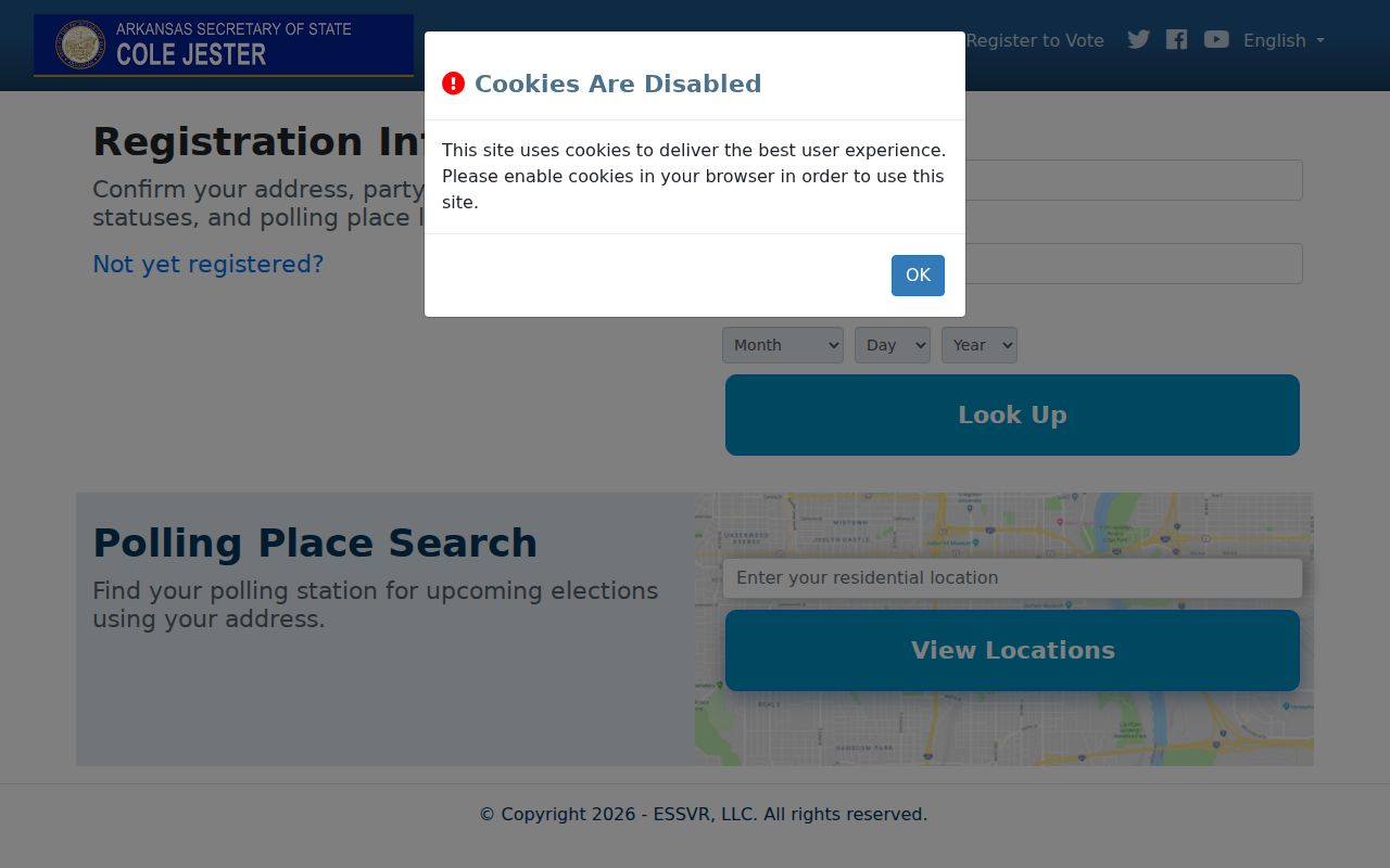 Pulaski County residents directory Arkansas VoterView lookup
