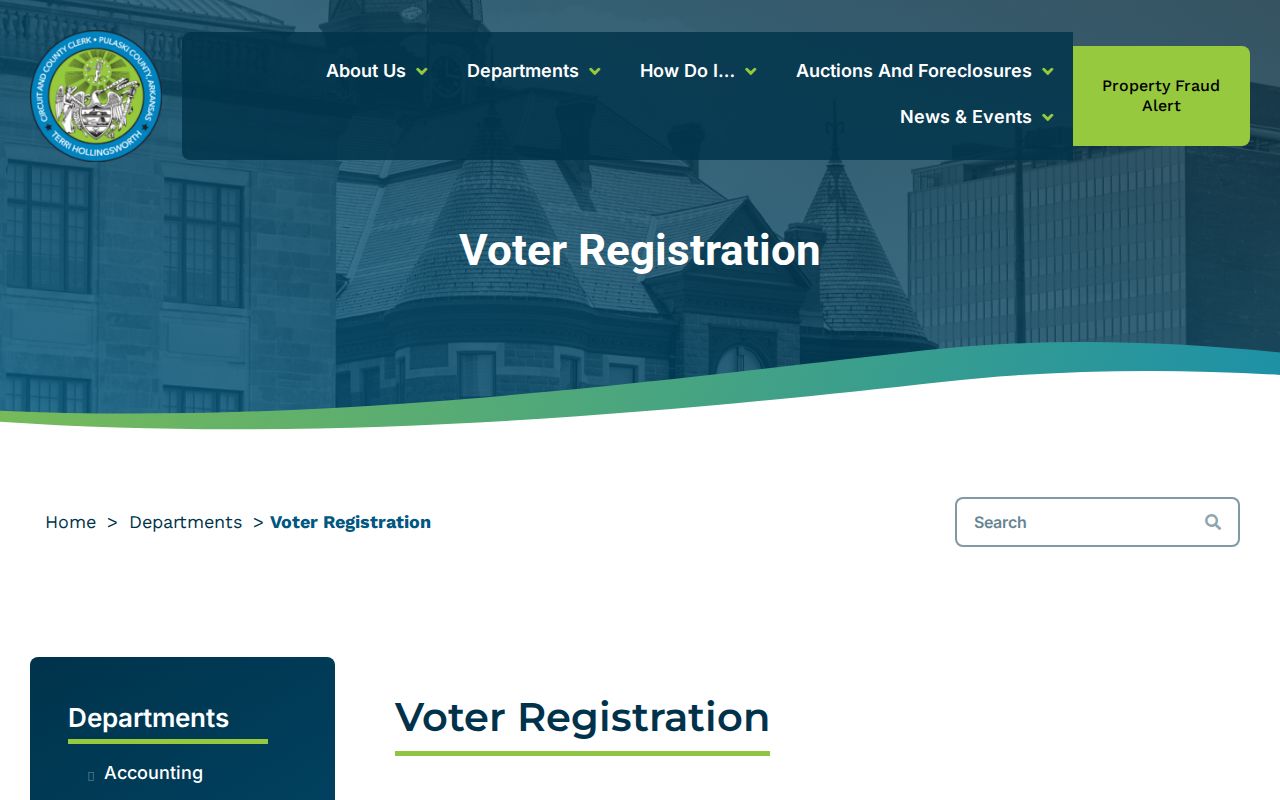 Pulaski County neighbors voter registration access channel