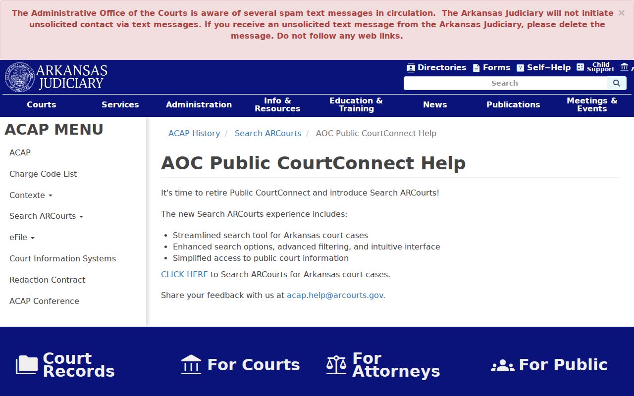 Pulaski County previous residents Search ARCourts migration and docket access